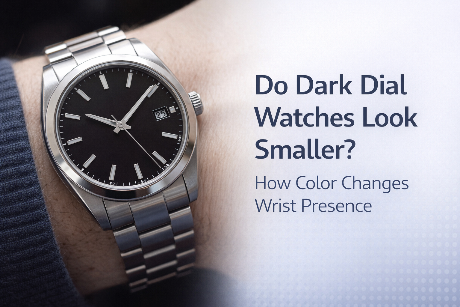 Do Dark Dial Watches Look Smaller? How Color Changes Wrist Presence