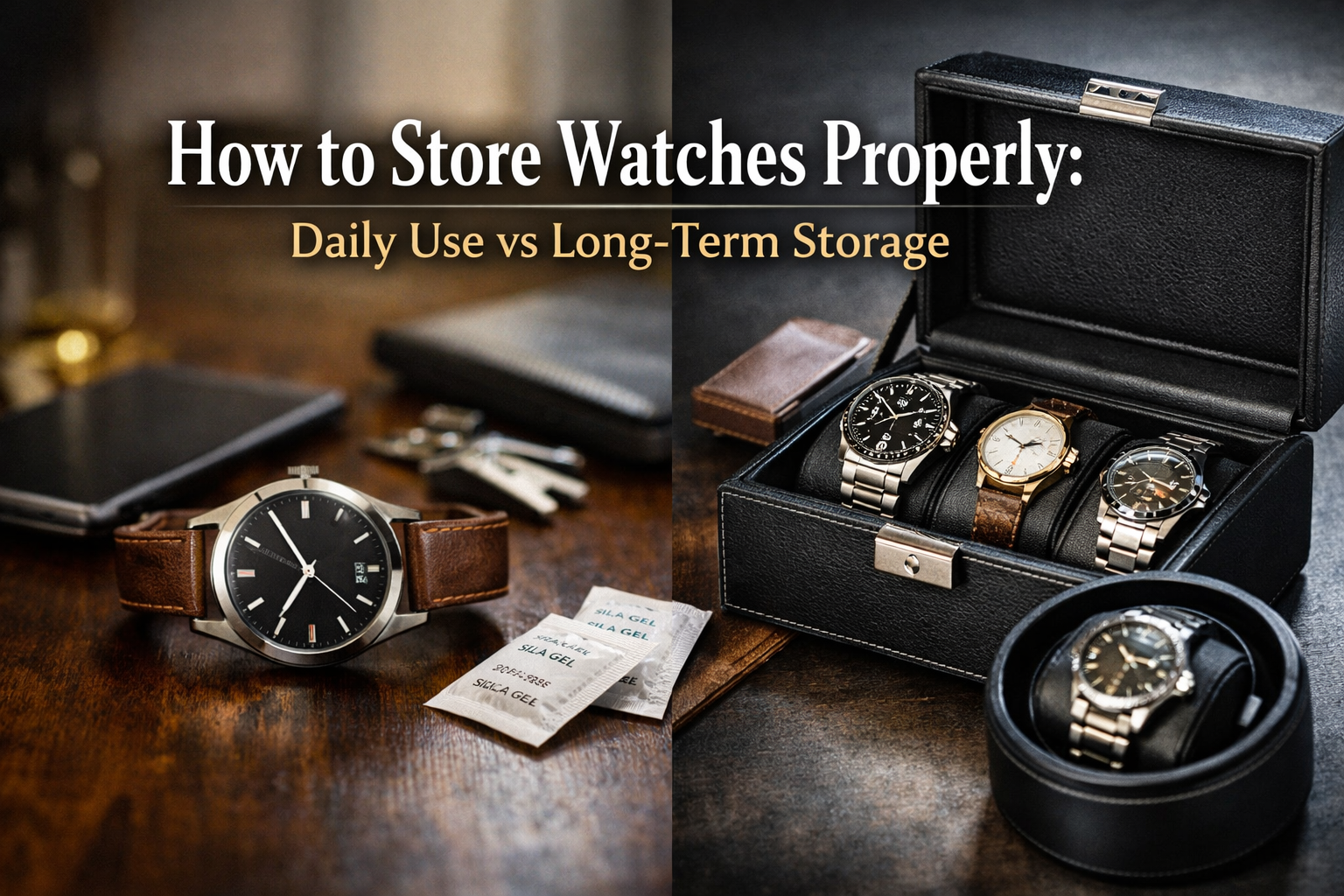 How to Store Watches Properly: Daily Use vs Long-Term Storage