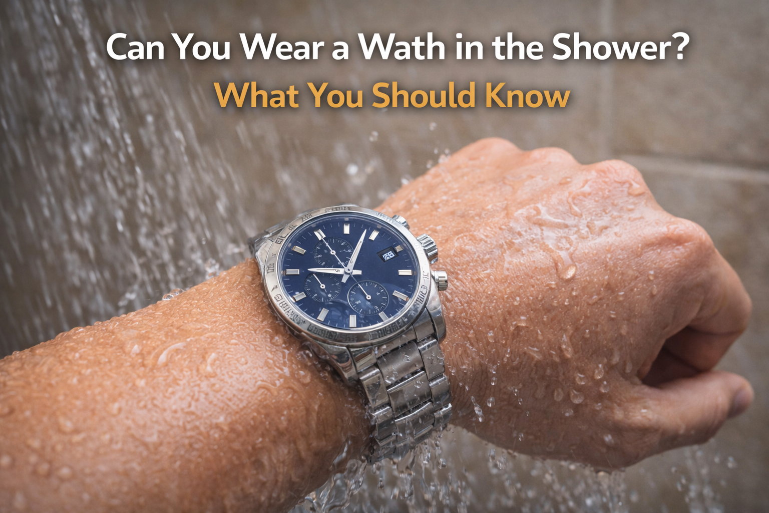 Can You Wear a Watch in the Shower? What You Should Know