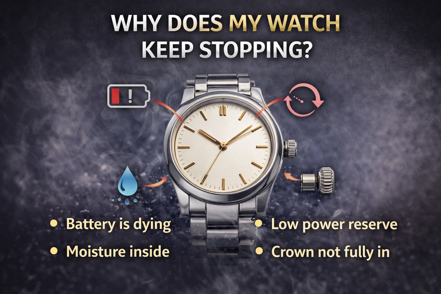 Why Does My Watch Keep Stopping? Common Reasons and What to Do