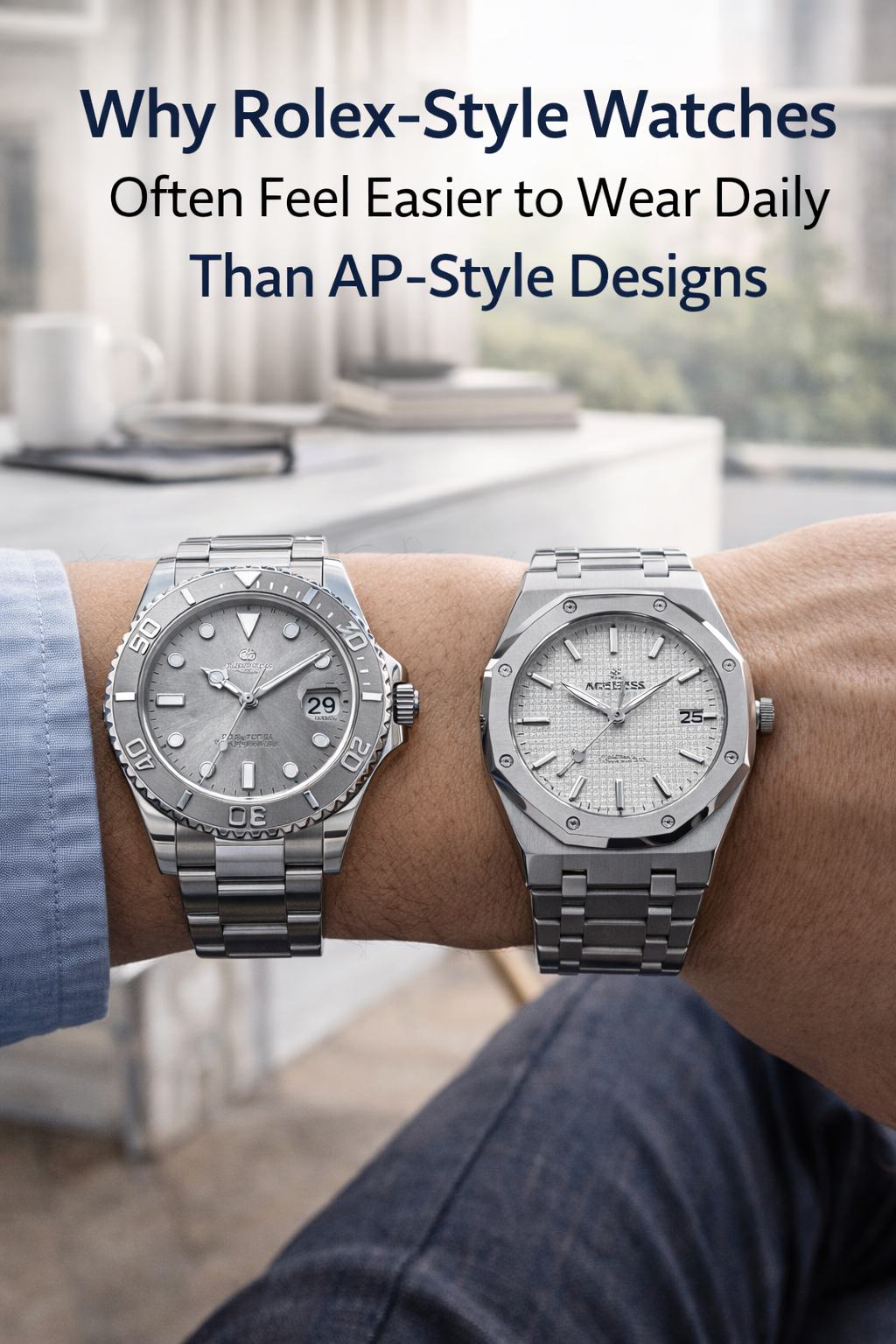Why Rolex-Style Watches Often Feel Easier to Wear Daily Than AP-Style Designs