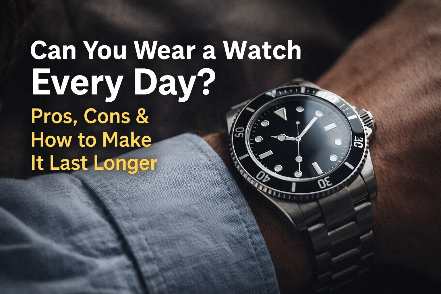 Can You Wear a Watch Every Day? Pros, Cons & How to Make It Last Longer