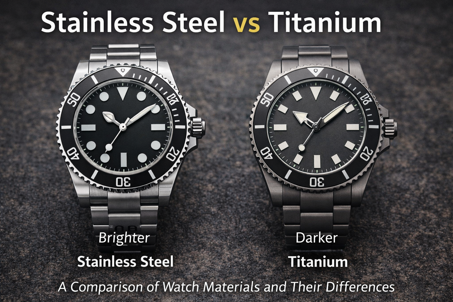 Stainless Steel vs Titanium Watches: Which Case Material Is Better?