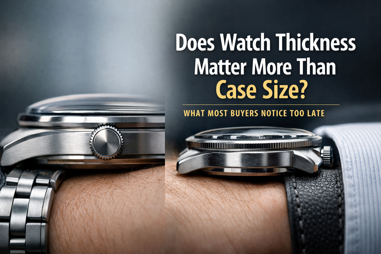 Does Watch Thickness Matter More Than Case Size? What Most Buyers Notice Too Late