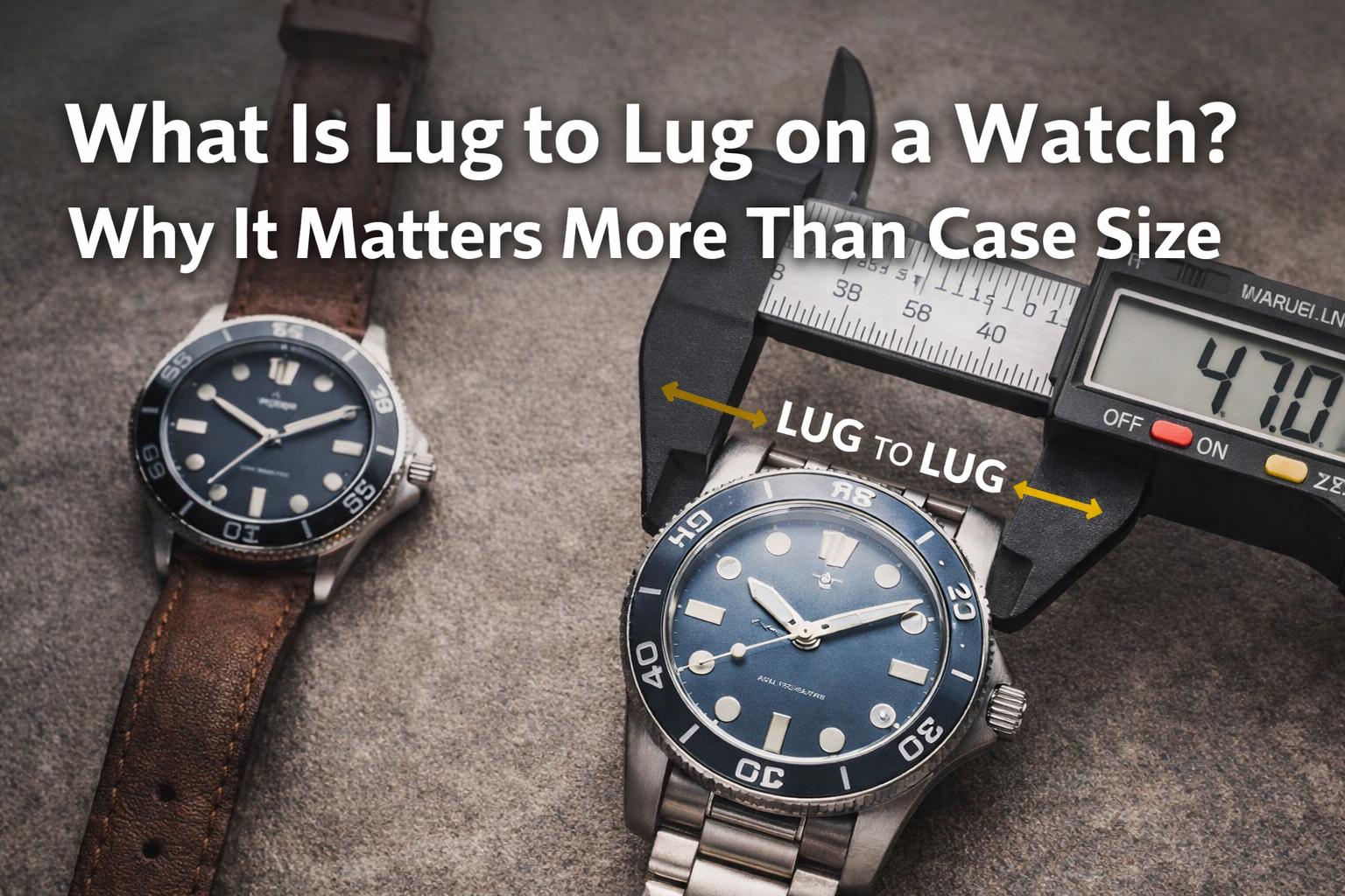 What Is Lug to Lug on a Watch? Why It Matters More Than Case Size