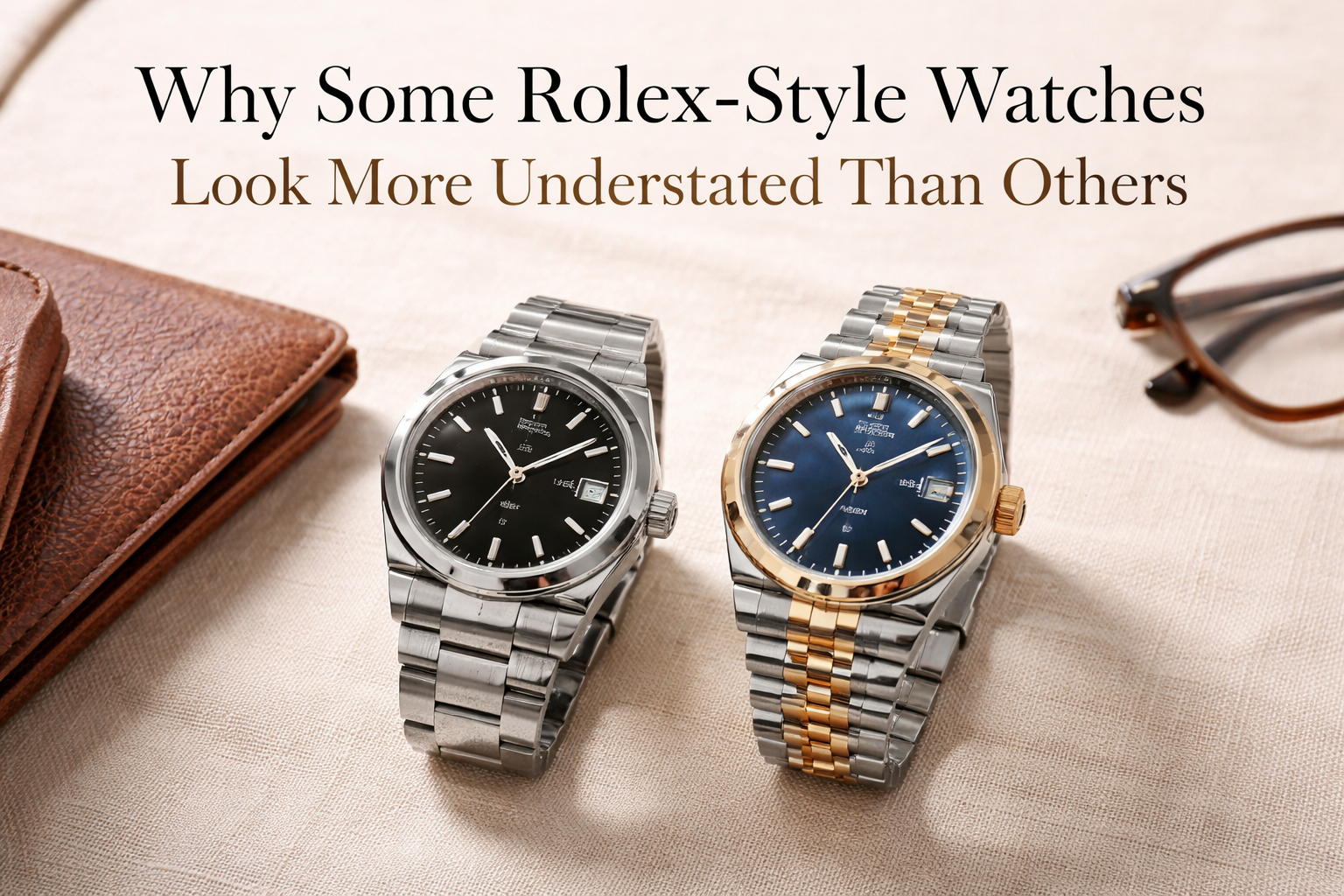 Why Some Rolex-Style Watches Look More Understated Than Others  