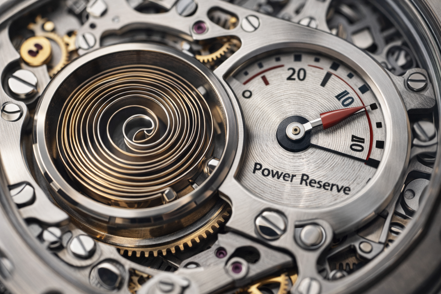 mechanical watch mainspring and power reserve mechanism explained