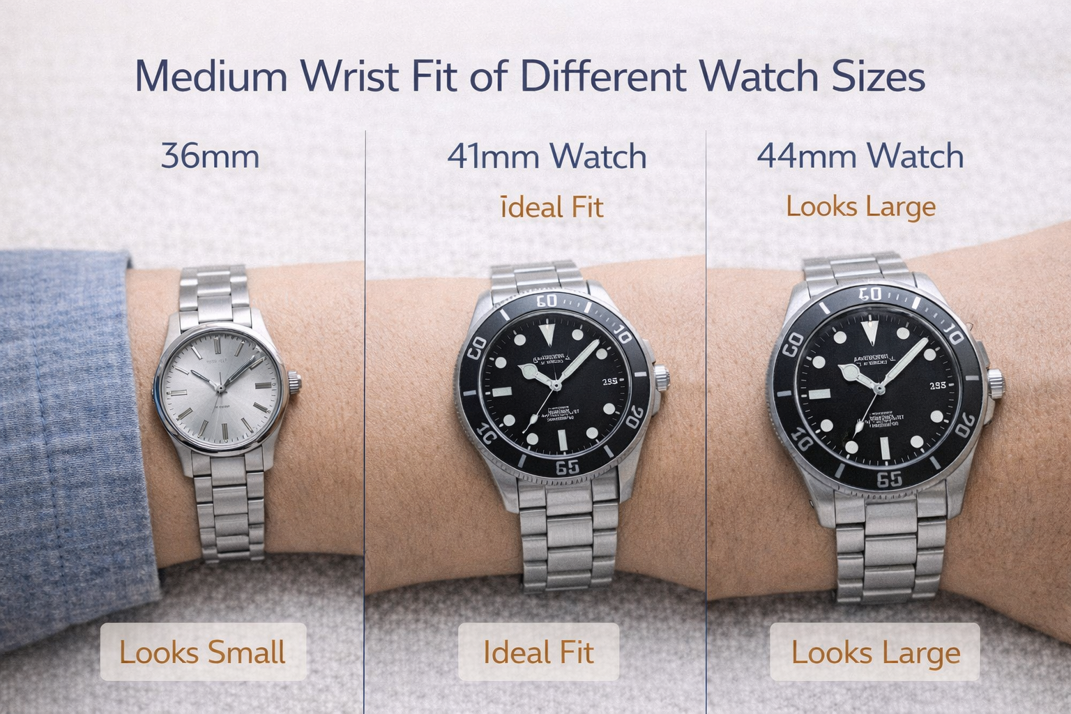 Step-by-step guide to choosing the right watch for medium wrists