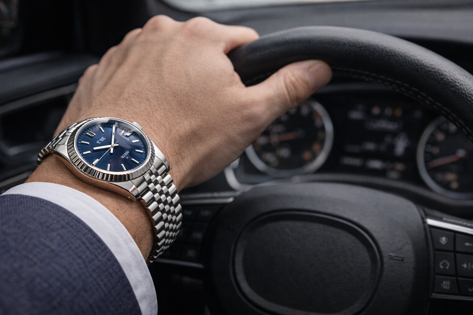 Datejust-style watch in office commute and weekend daily wear scenarios