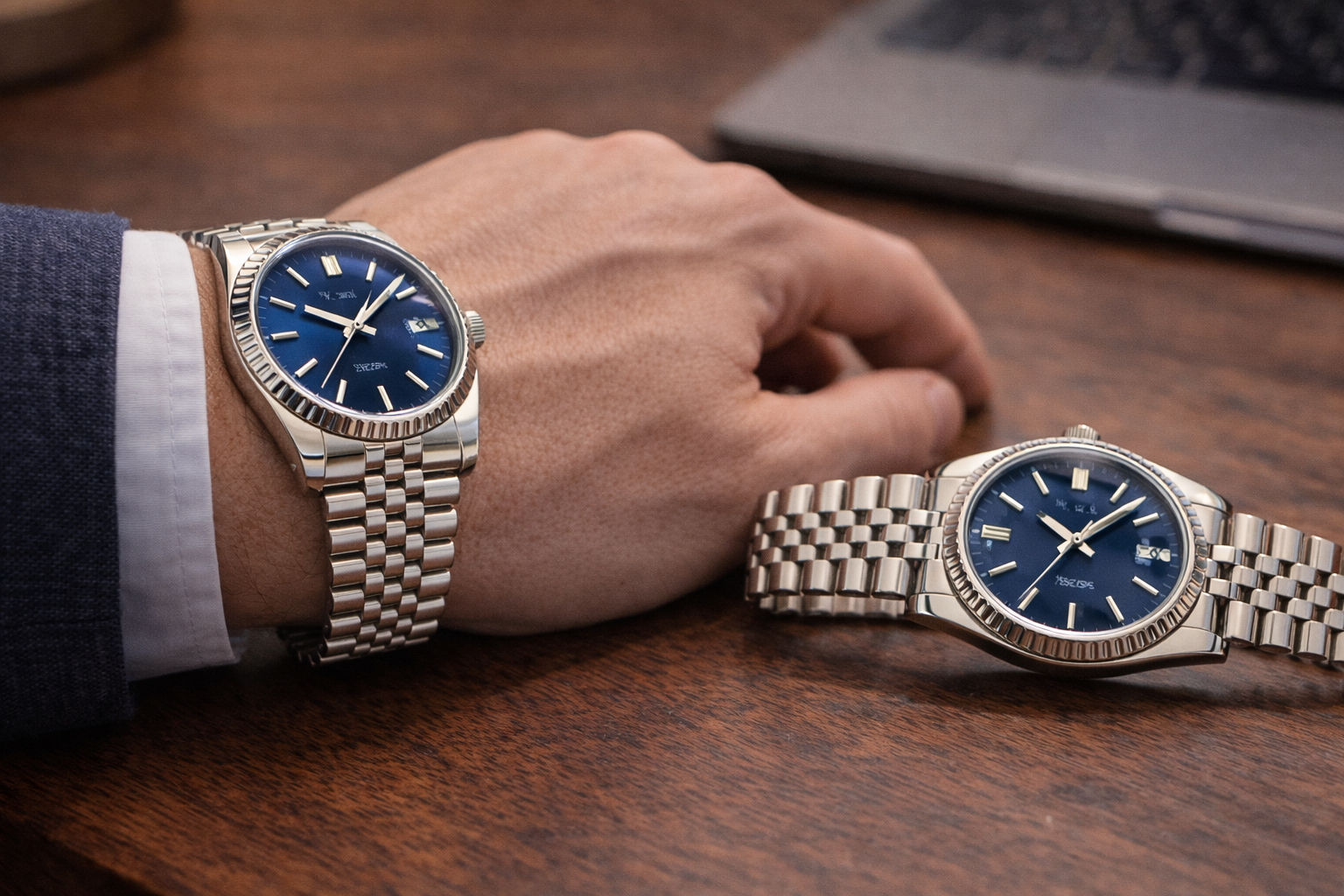 Datejust-style watch showing bracelet balance and wrist fit in daily use