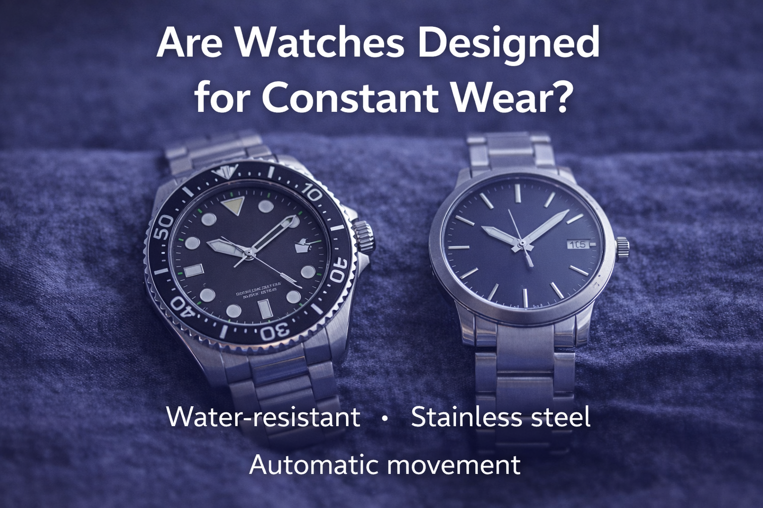 Are watches designed for constant wear &ndash; stainless steel automatic watches suitable for everyday use