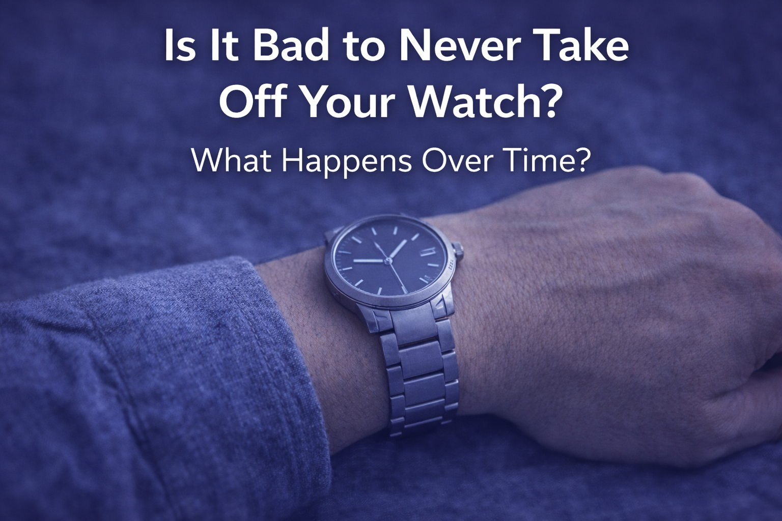Is it bad to never take off your watch &ndash; stainless steel watch worn daily showing long term wear considerations