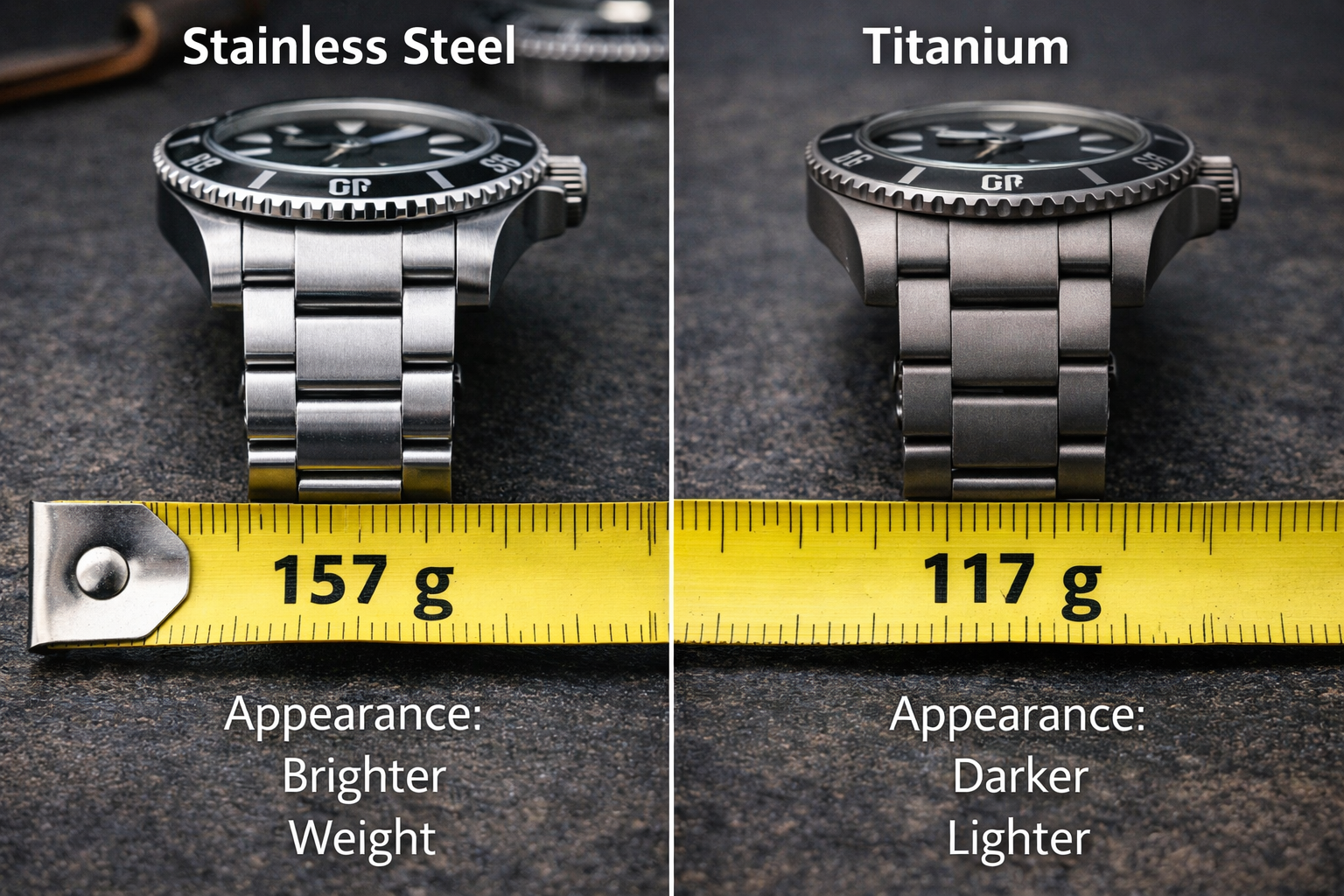 Stainless steel versus titanium watches for daily wear, comfort, and wrist feel