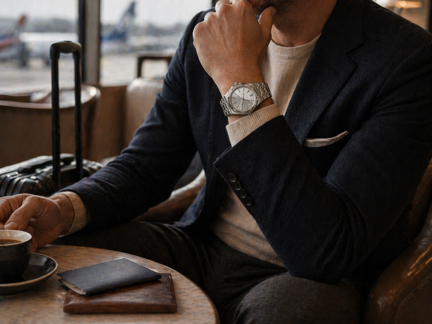 Audemars Piguet Royal Oak replica on wrist, a bold and iconic choice for special occasions and formal events