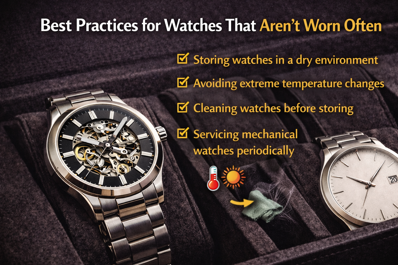 best practices for storing watches that are not worn often watch storage care tips