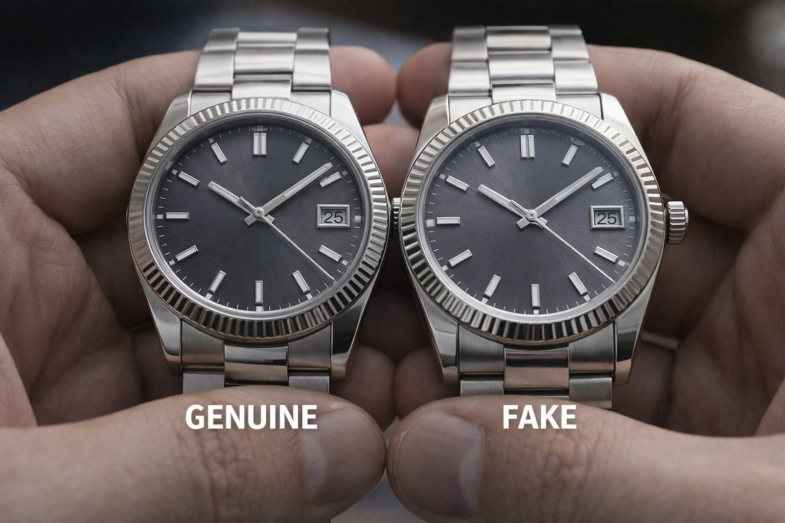 Watch on wrist in natural light showing finishing, proportions, and overall real-life appearance